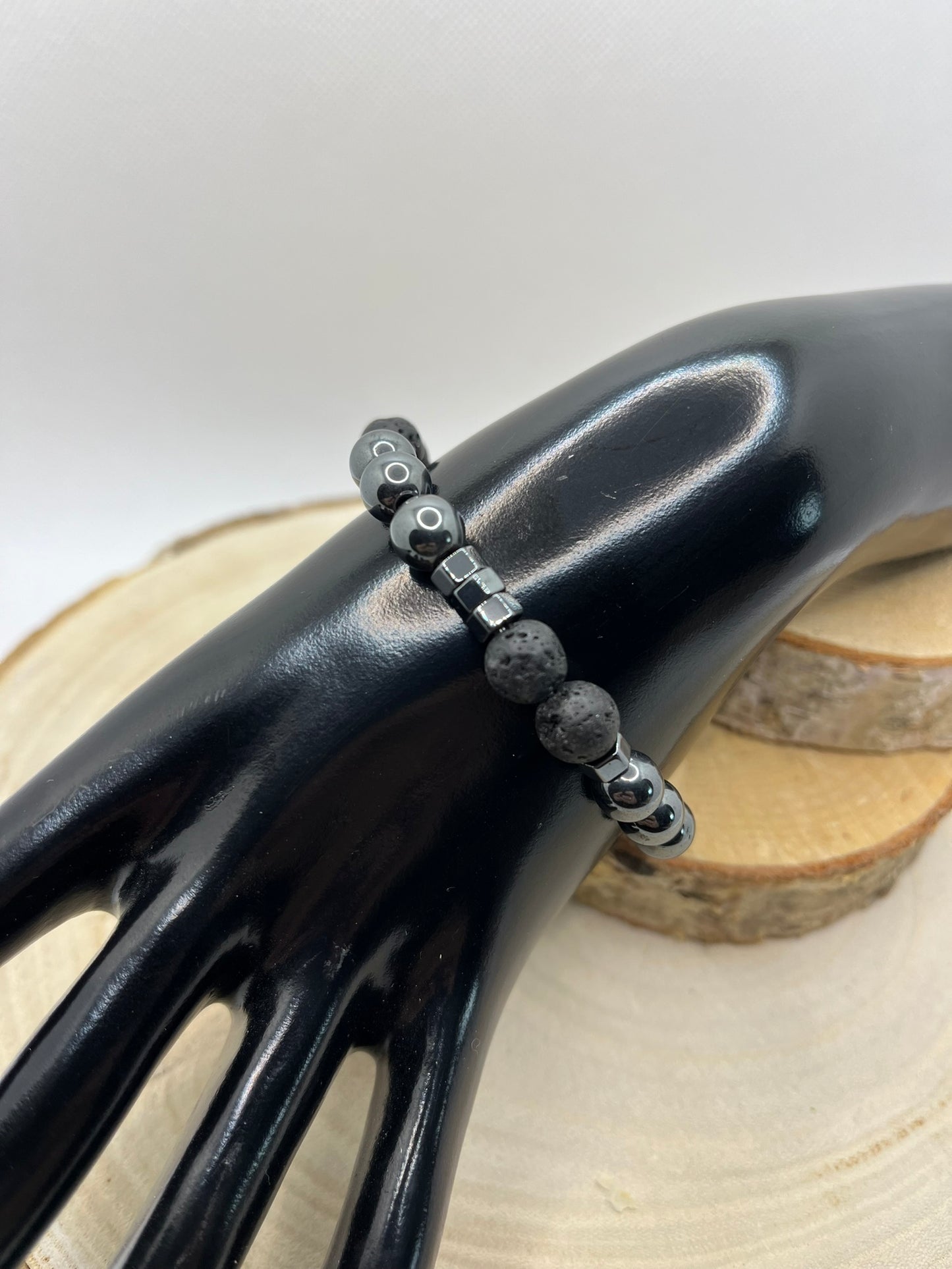 Bracelets Pierres - Hématite / Pierre de Lave