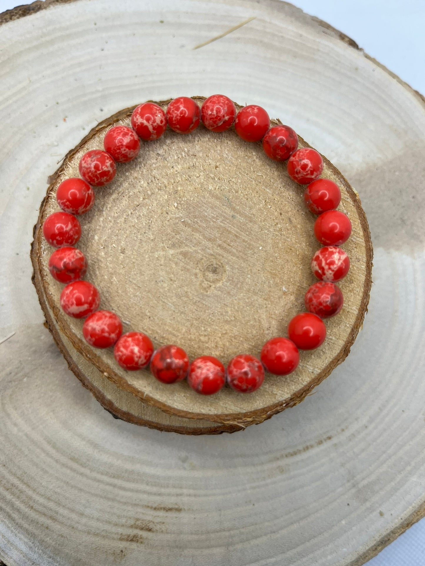 Bracelets Pierres - Jaspe Impérial / rouge