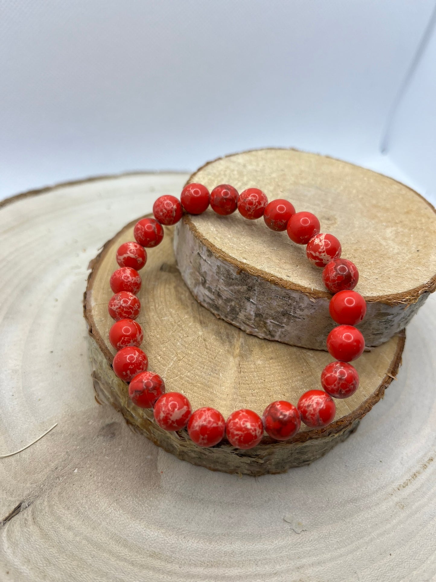 Bracelets Pierres - Jaspe Impérial / rouge