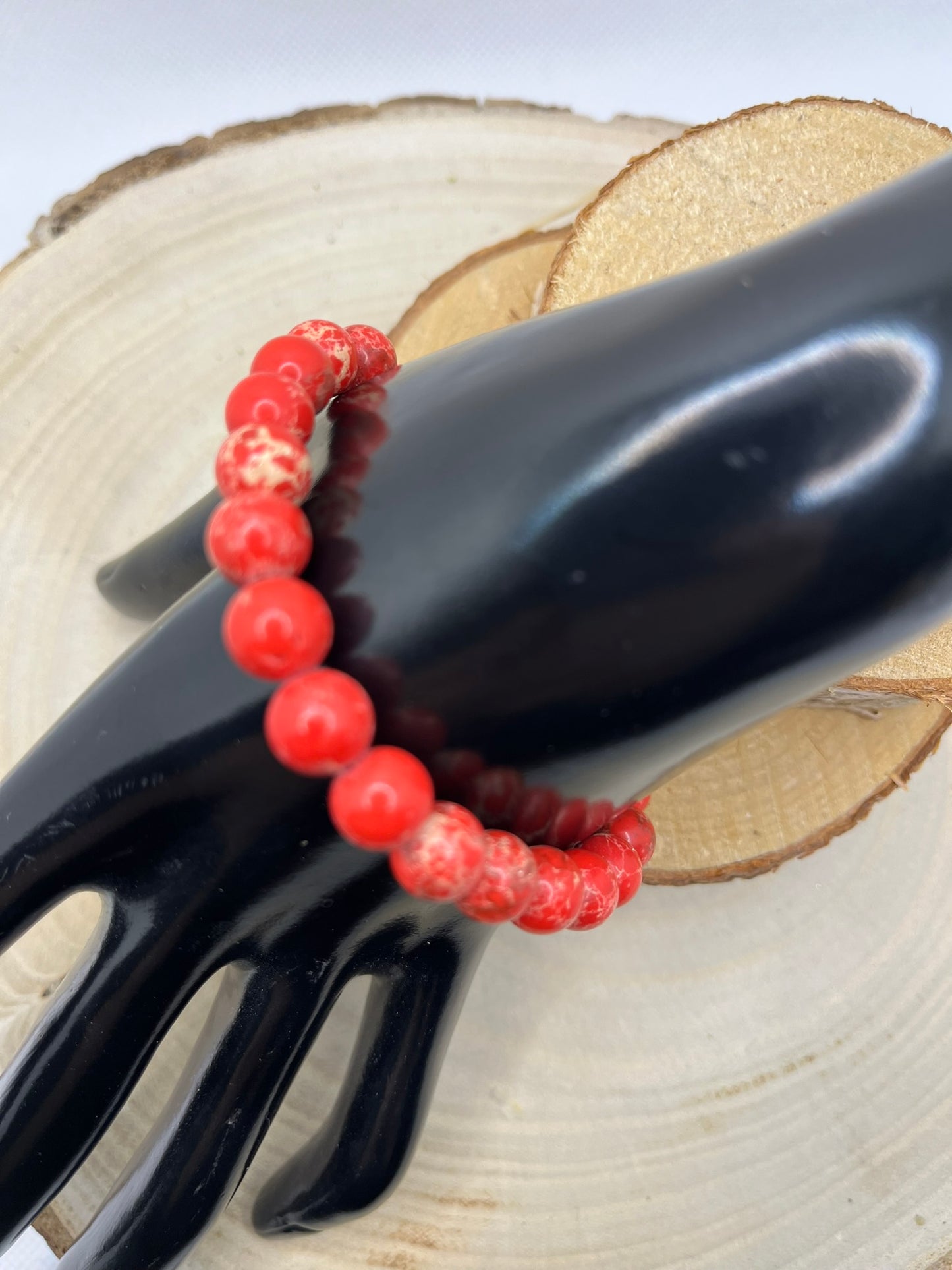 Bracelets Pierres - Jaspe Impérial / rouge