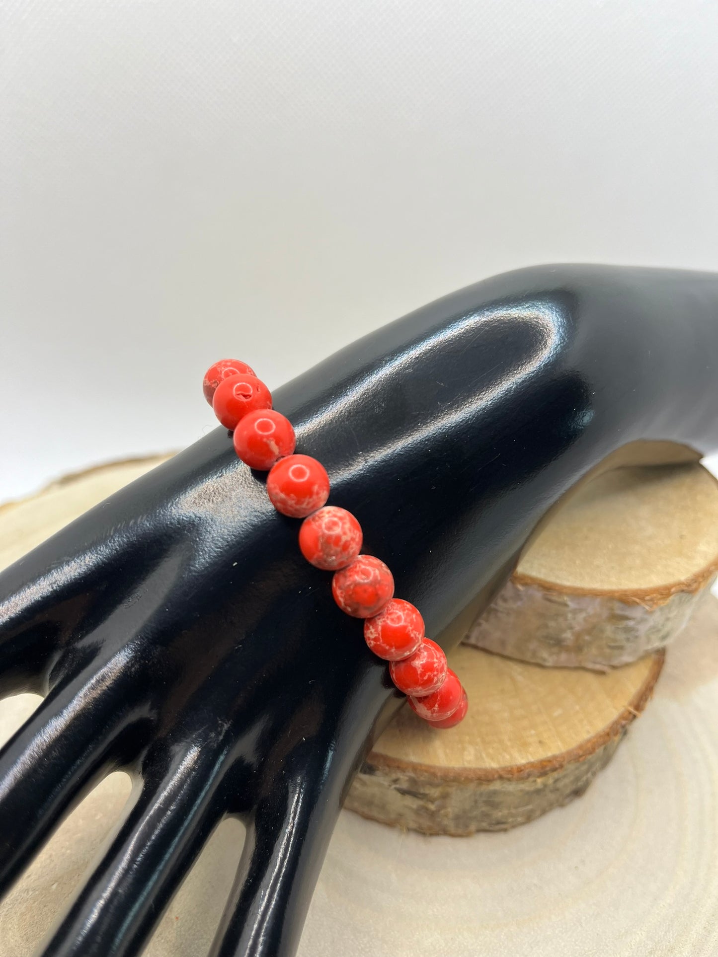 Bracelets Pierres - Jaspe Impérial / rouge