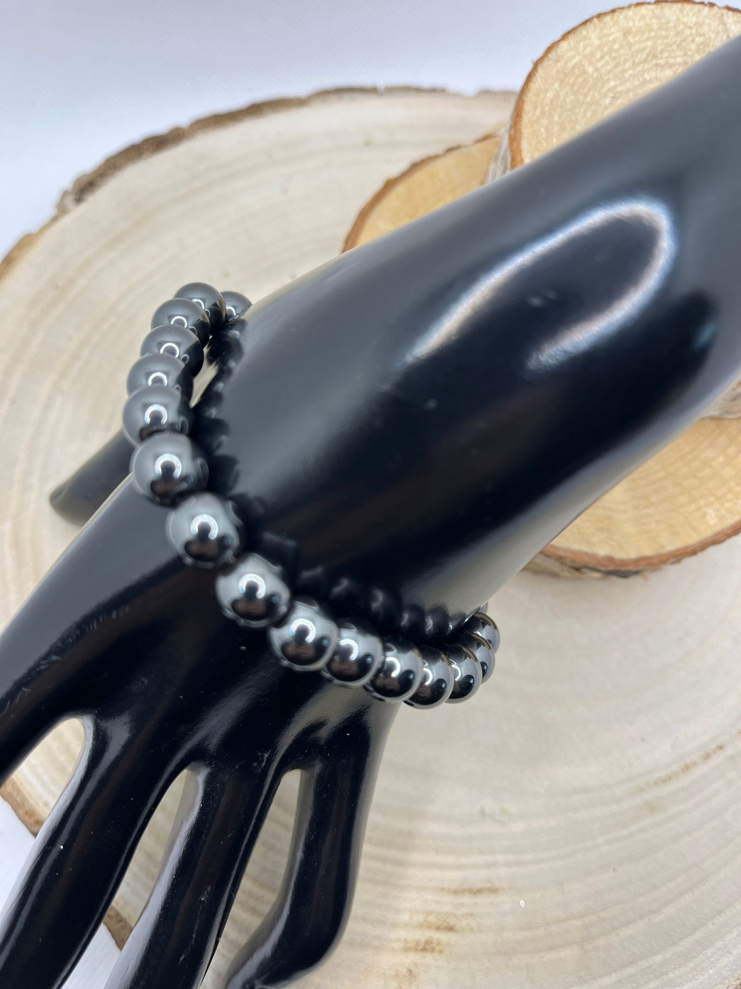 Bracelets Pierres naturelles - Hématite  8 mm