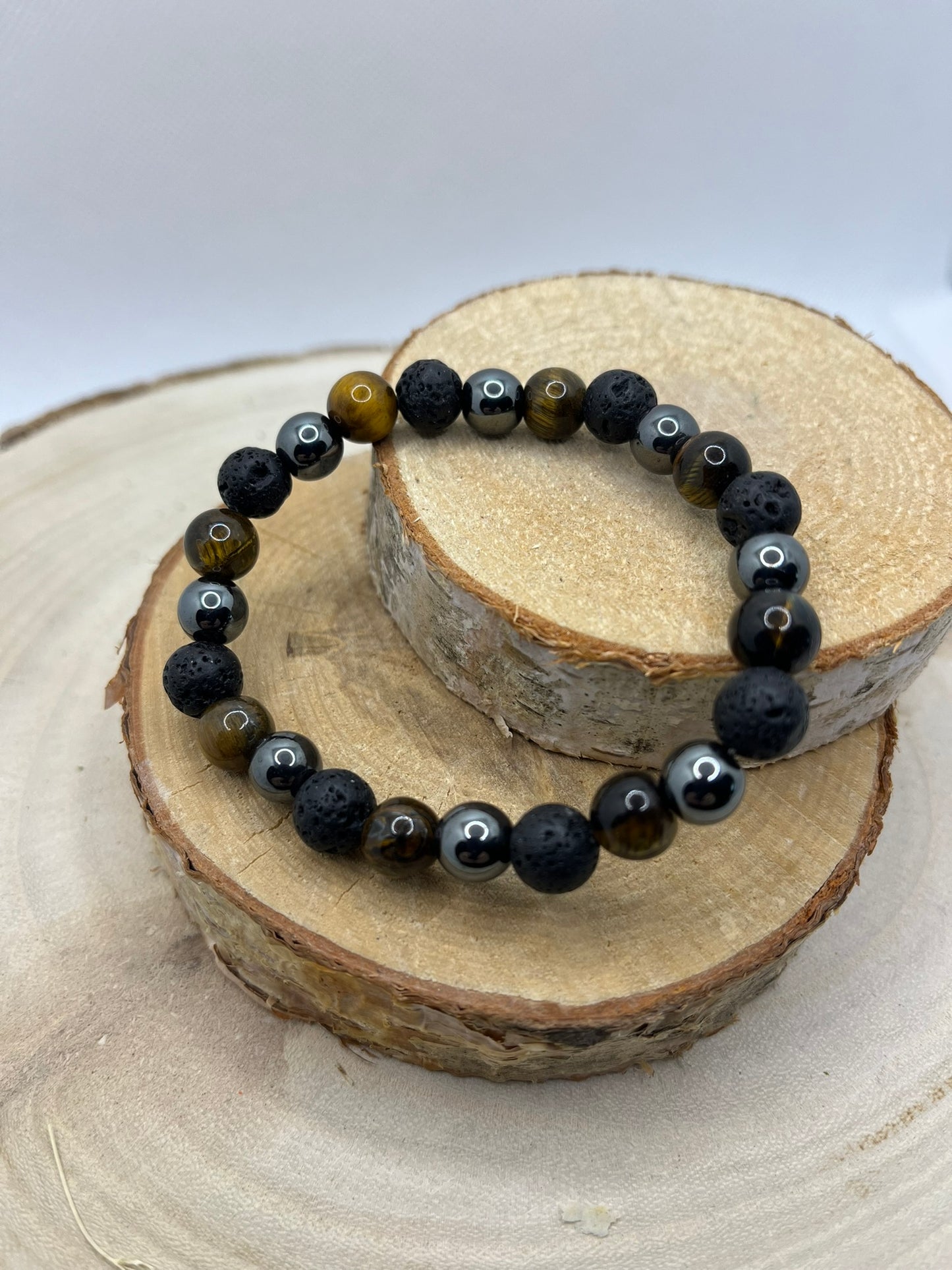 Bracelets Pierres - Oeil de Tigre / Hématite / Pierre de Lave