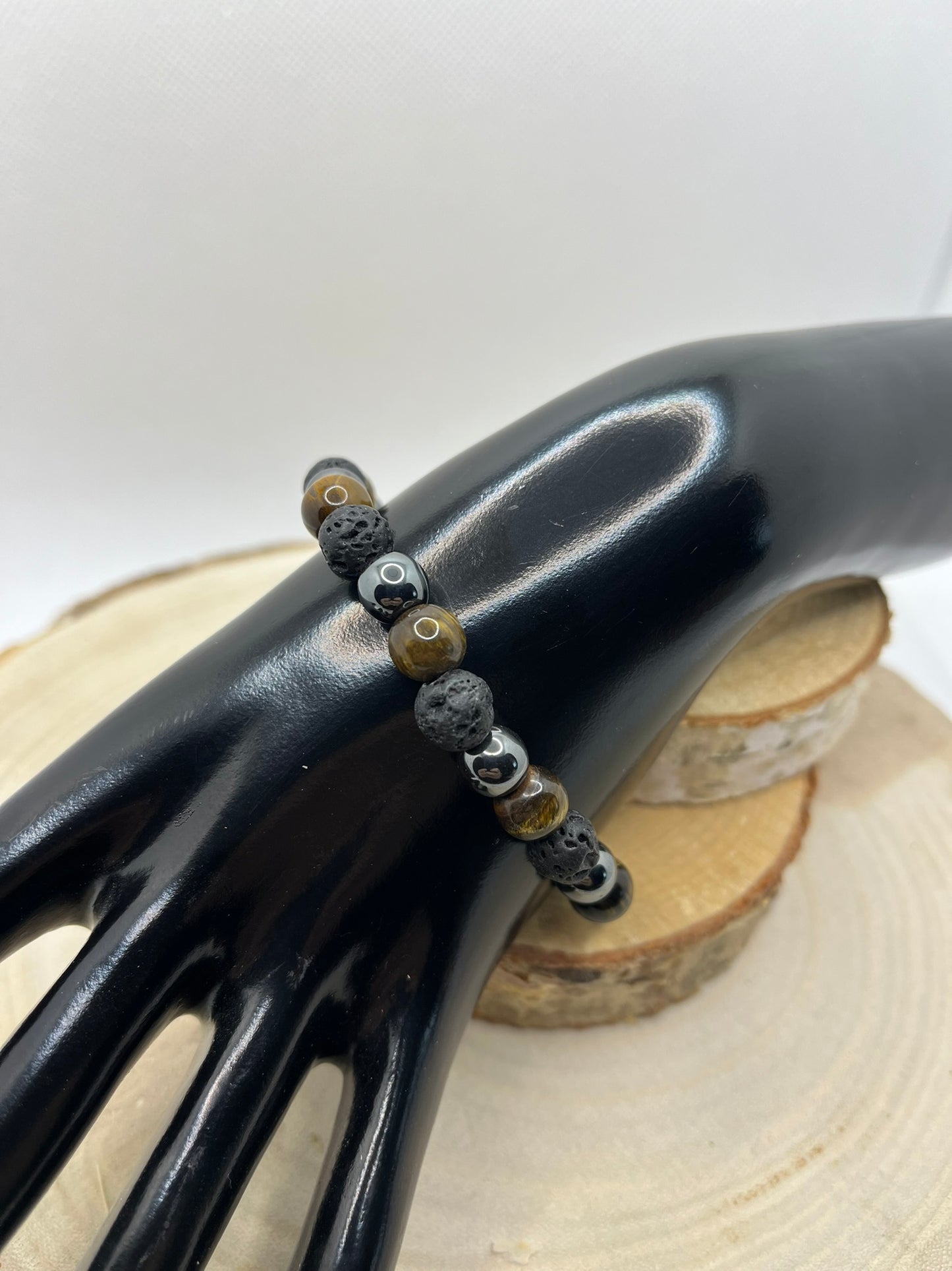 Bracelets Pierres - Oeil de Tigre / Hématite / Pierre de Lave