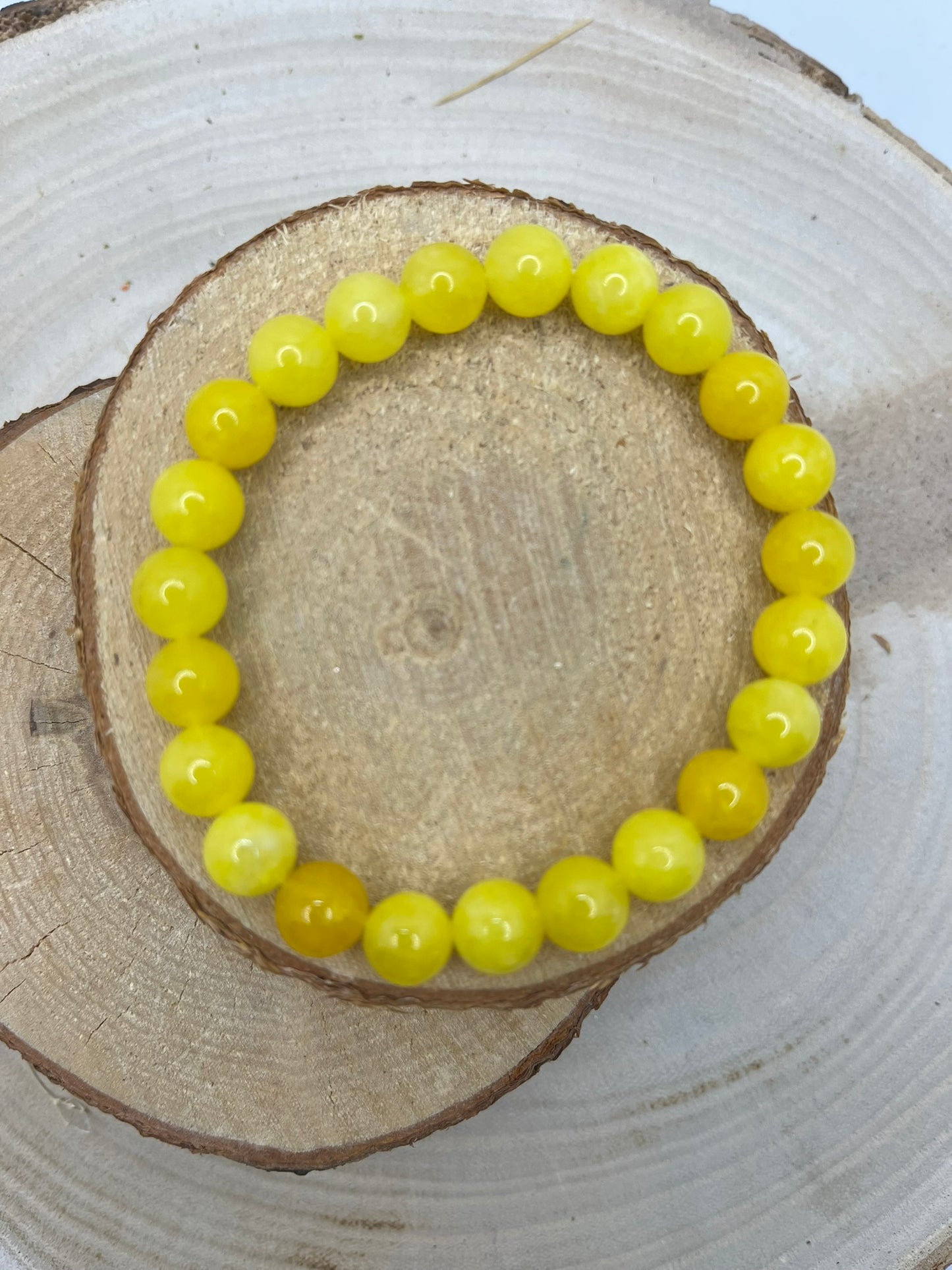 Bracelets Pierres - Jade Jaune