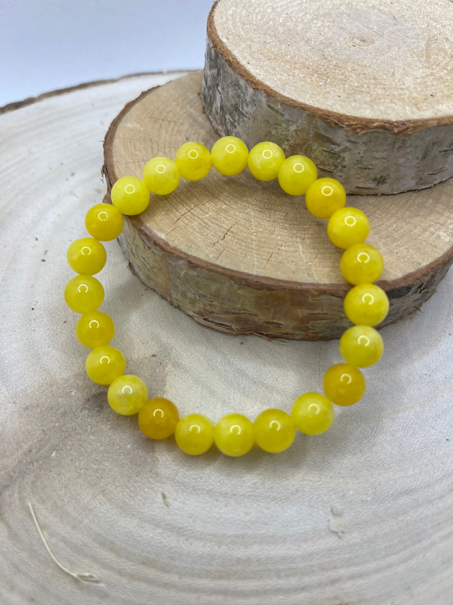 Bracelets Pierres - Jade Jaune