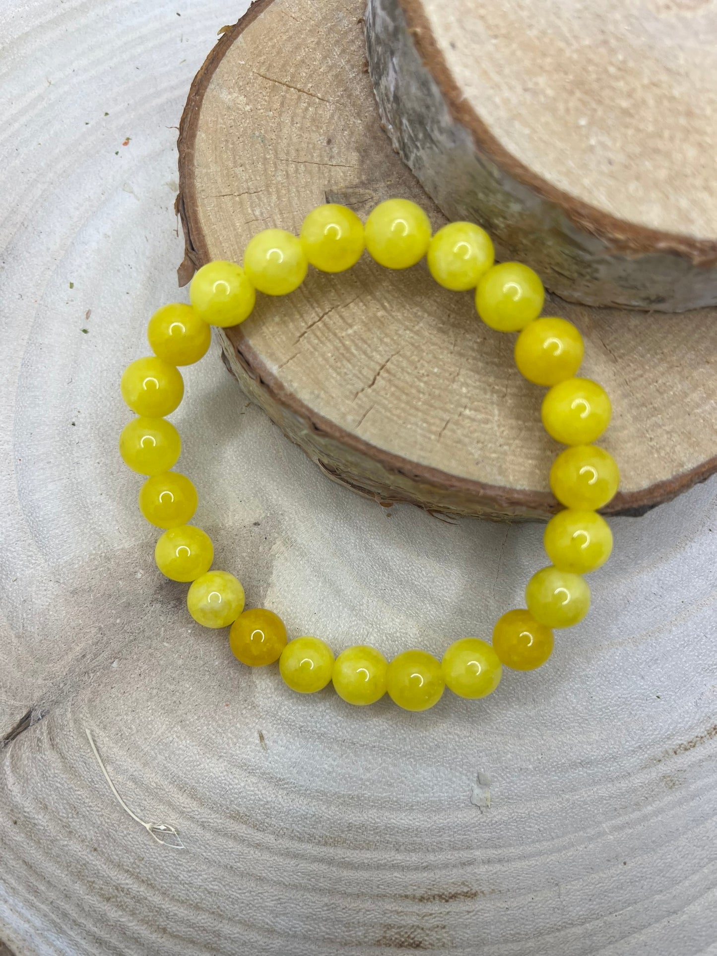 Bracelets Pierres - Jade Jaune