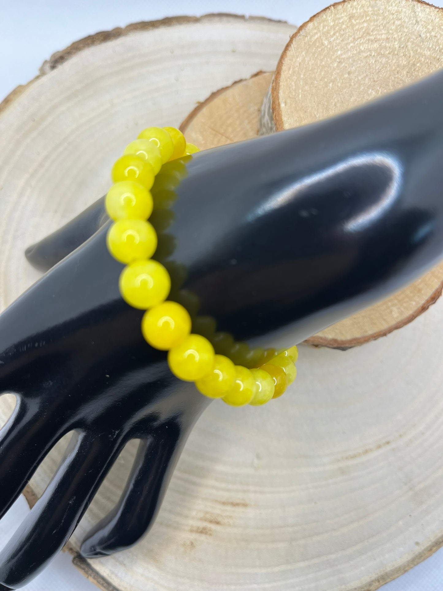 Bracelets Pierres - Jade Jaune