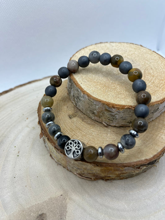 Bracelets Pierres - Mokaïté / Hématite / Perles fantaisie