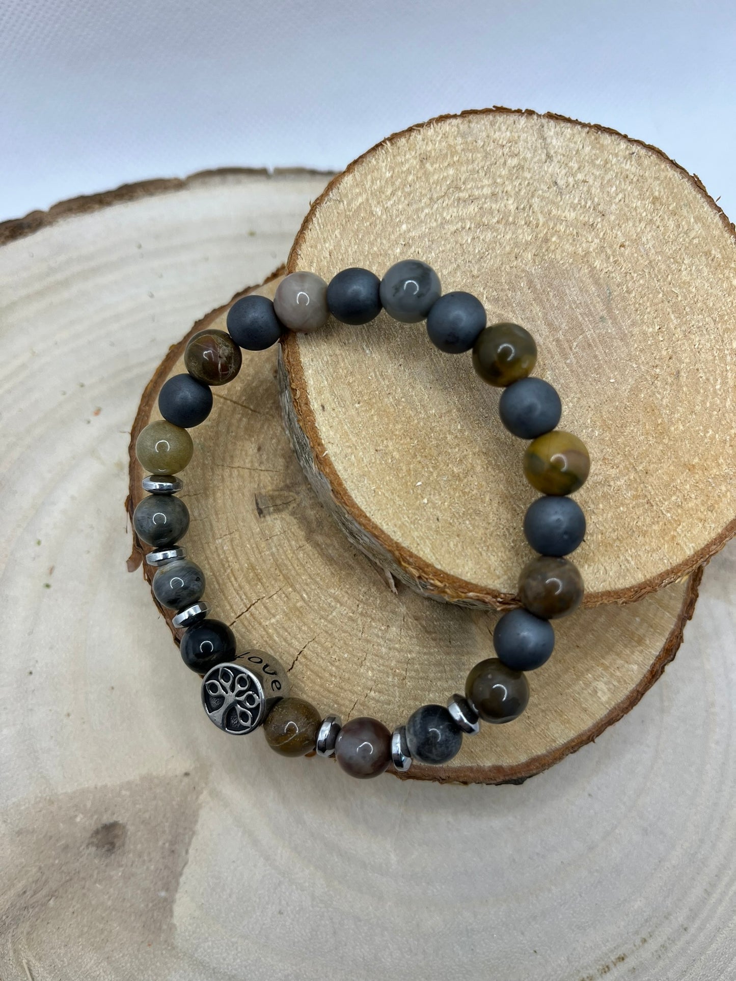 Bracelets Pierres - Mokaïté / Hématite / Perles fantaisie