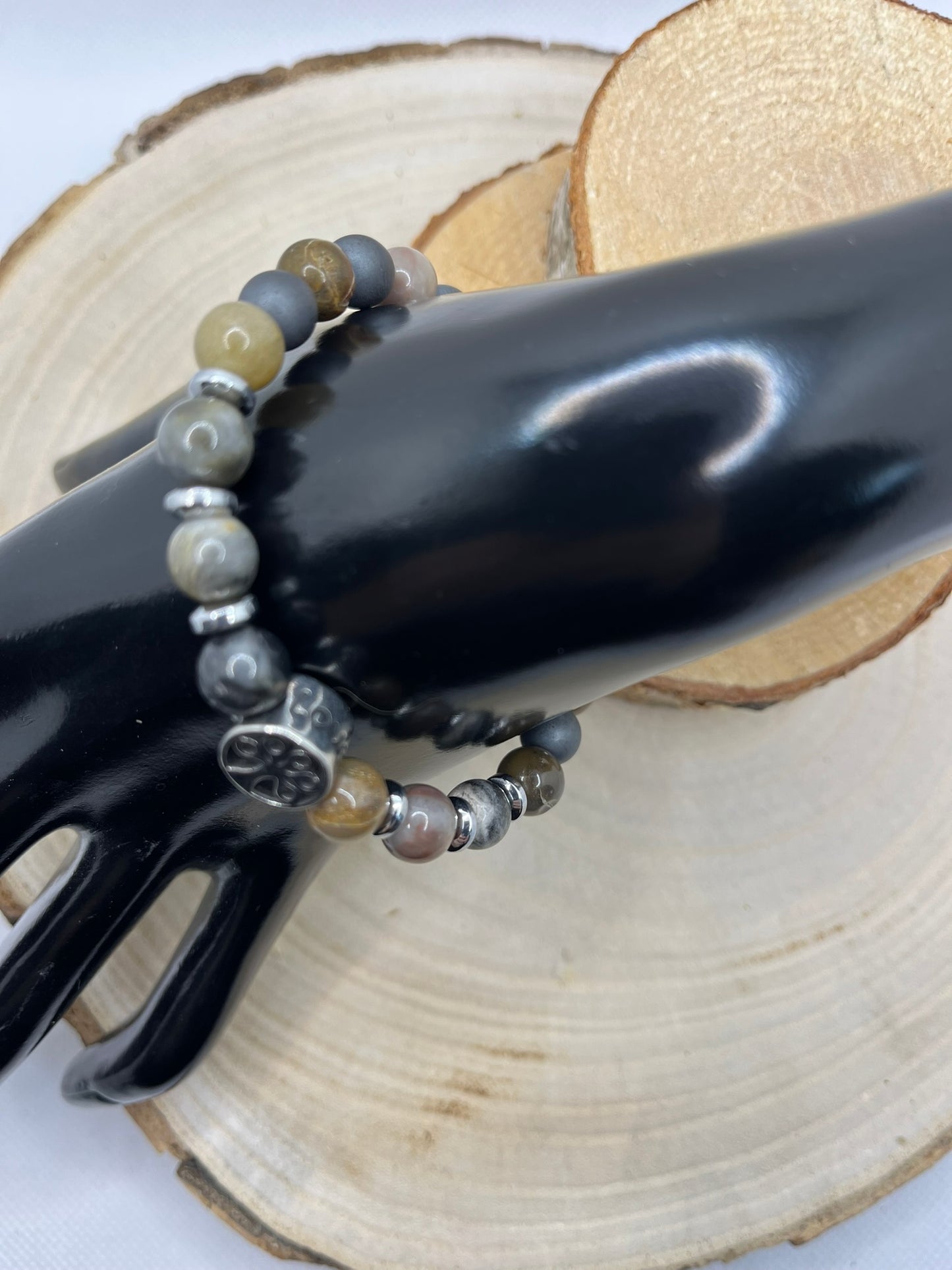 Bracelets Pierres - Mokaïté / Hématite / Perles fantaisie