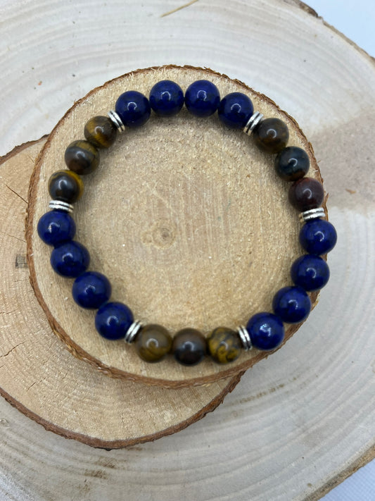 Bracelets Pierres - Lapis Lazuli / Oeil de Tigre