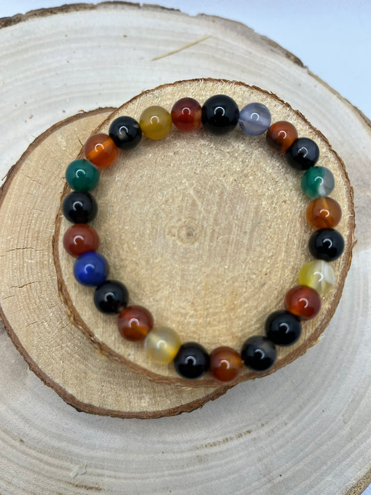 Bracelets Pierres - Agate Multi couleur