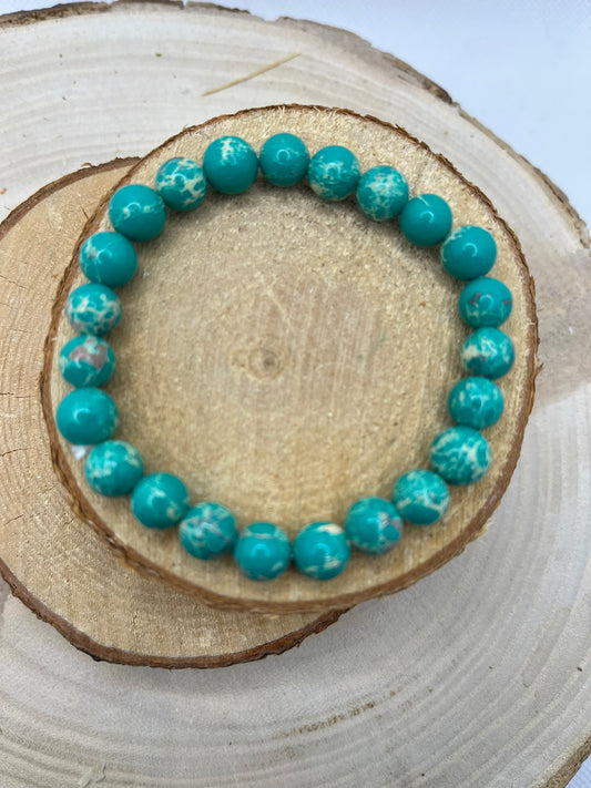 Bracelets Pierres - Jaspe Impérial vert