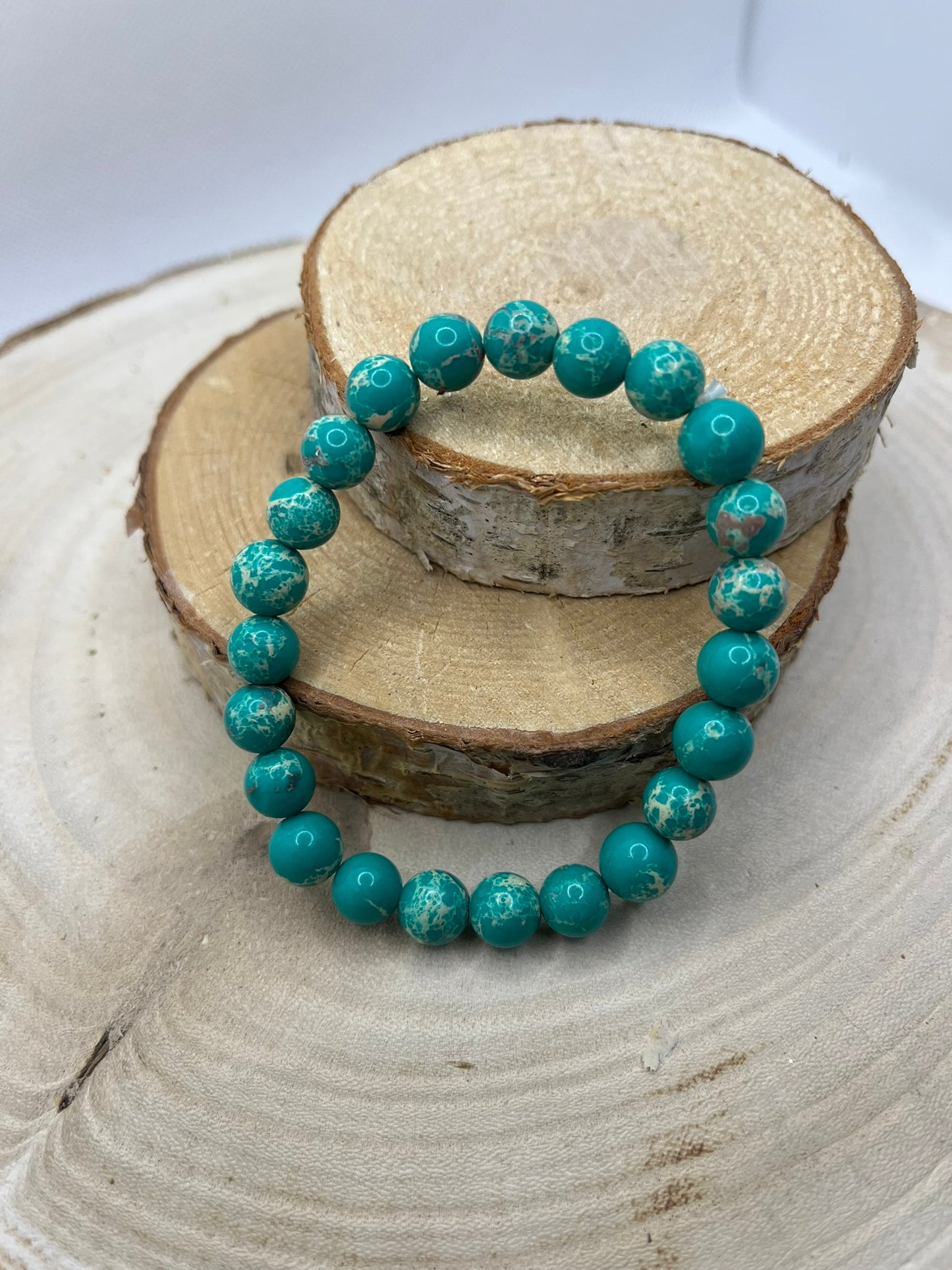 Bracelets Pierres - Jaspe Impérial vert