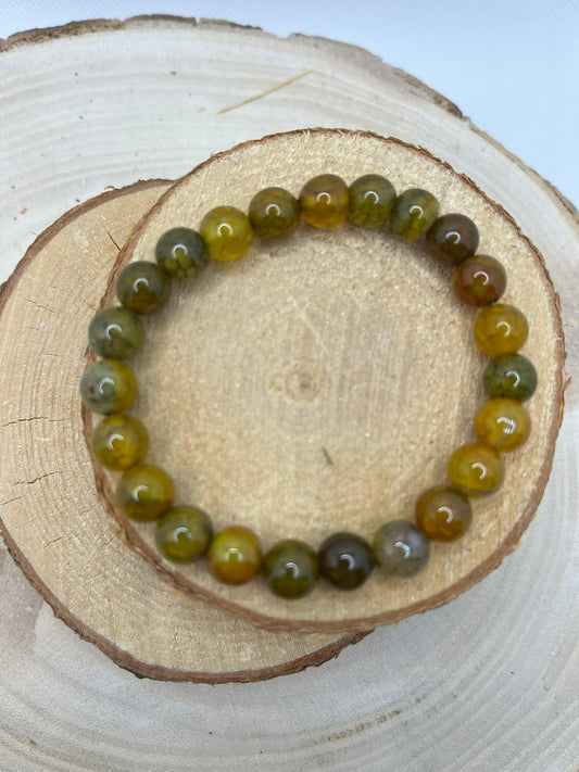 Bracelets Pierre - Oeil de Dragon Jaune