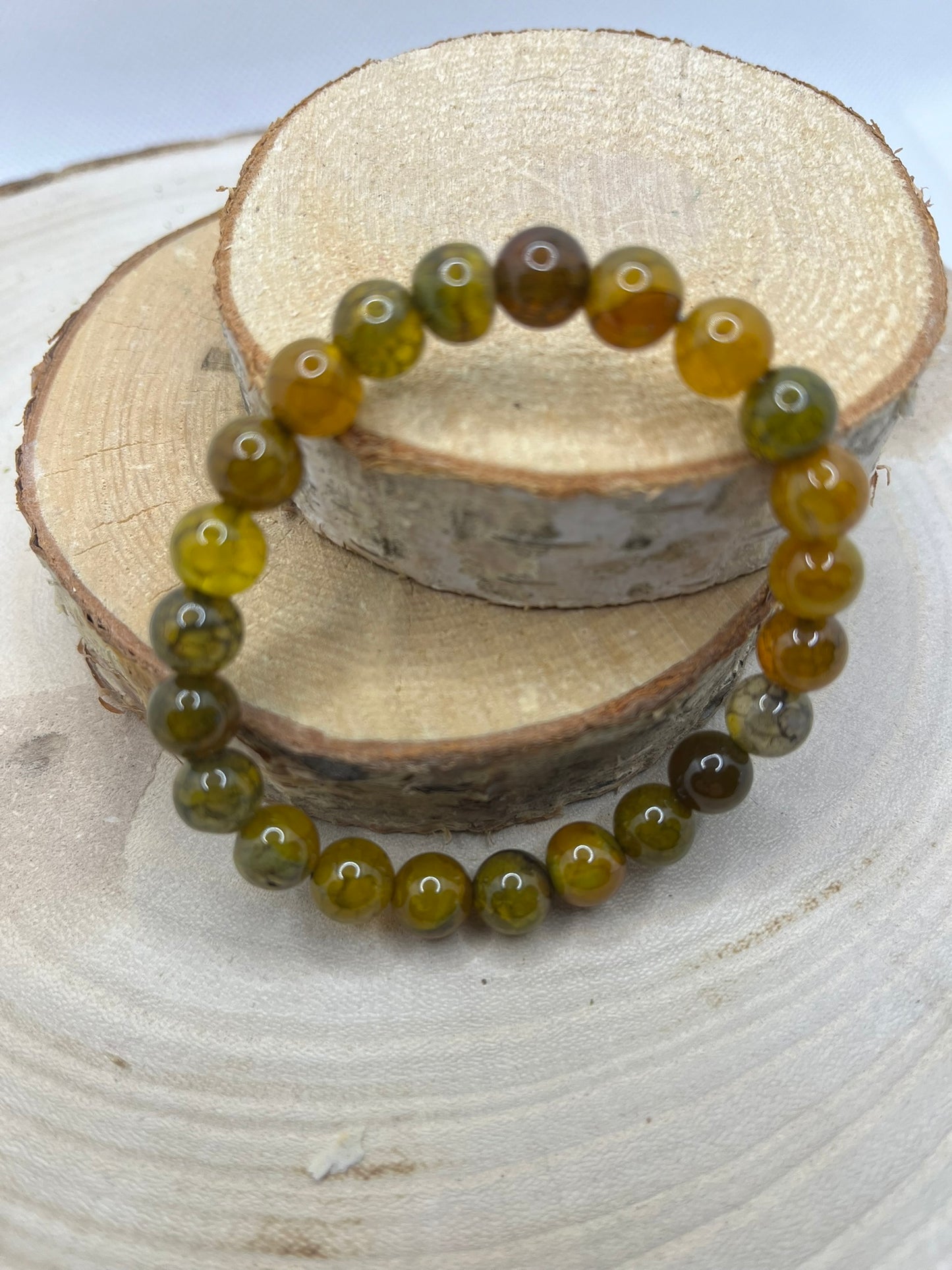 Bracelets Pierre - Oeil de Dragon Jaune