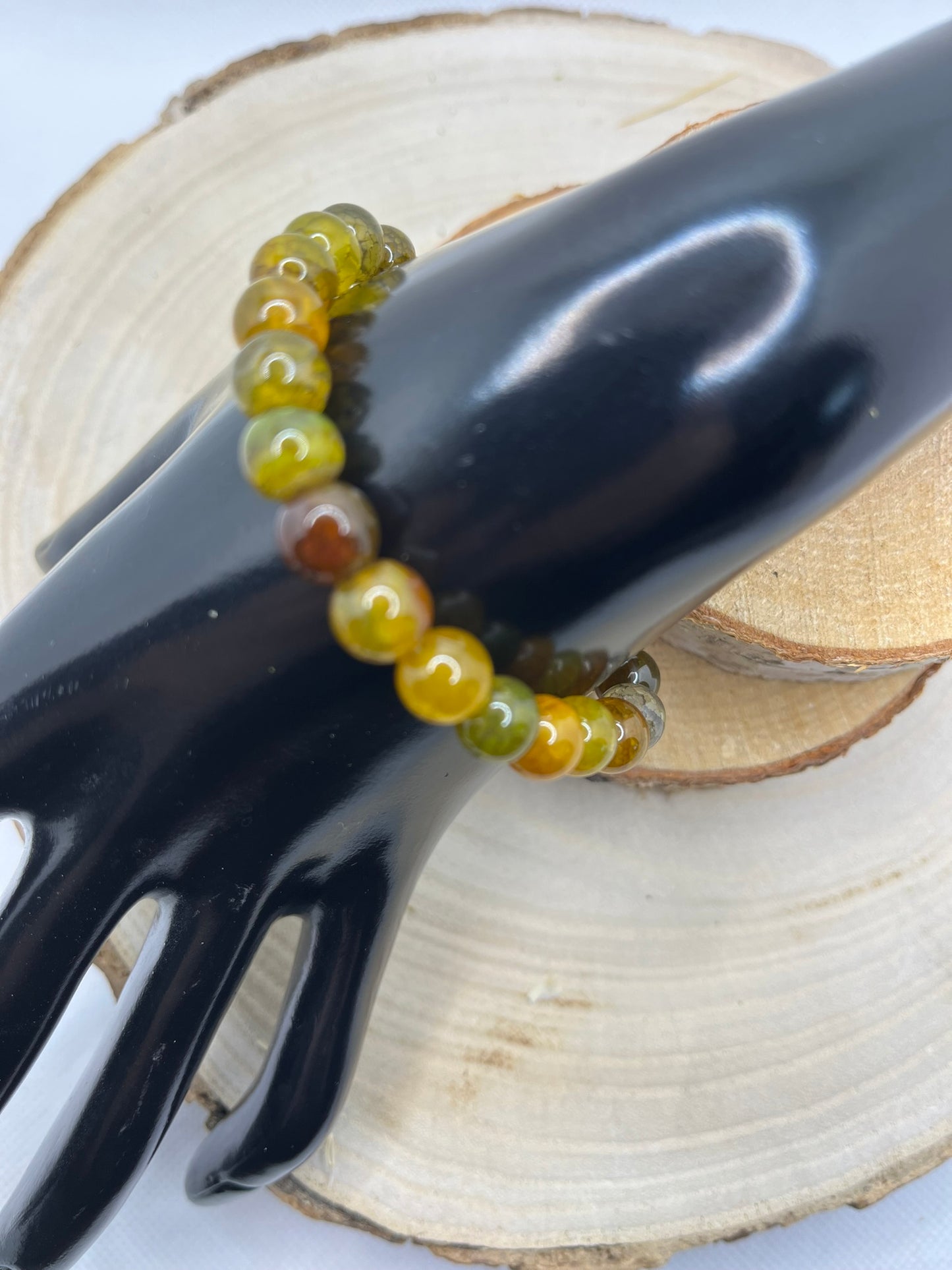 Bracelets Pierre - Oeil de Dragon Jaune