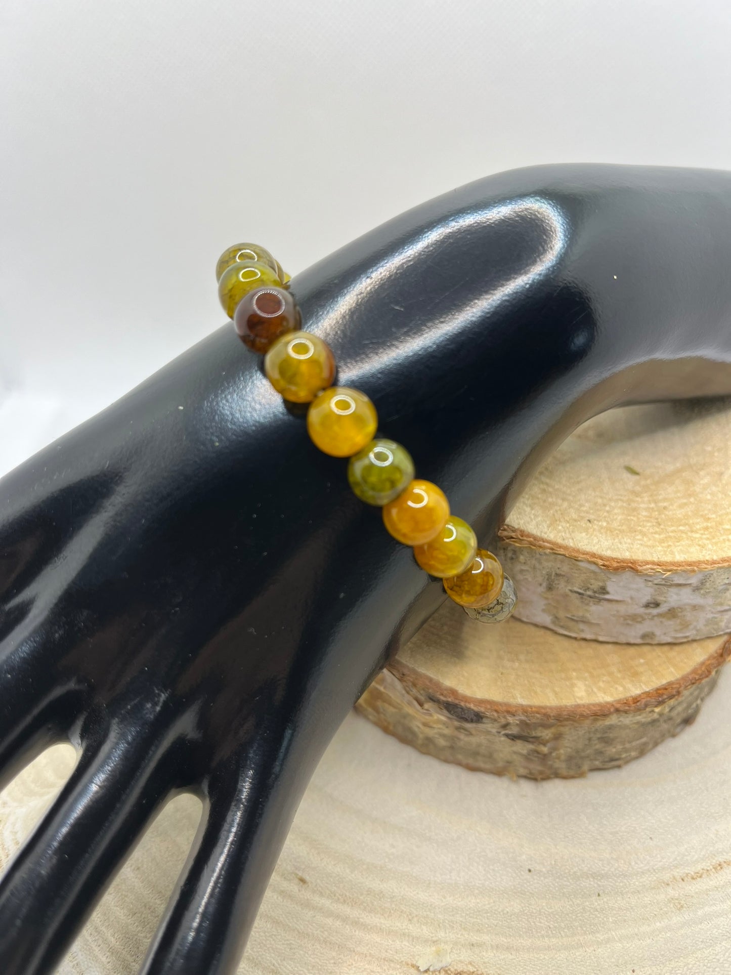 Bracelets Pierre - Oeil de Dragon Jaune
