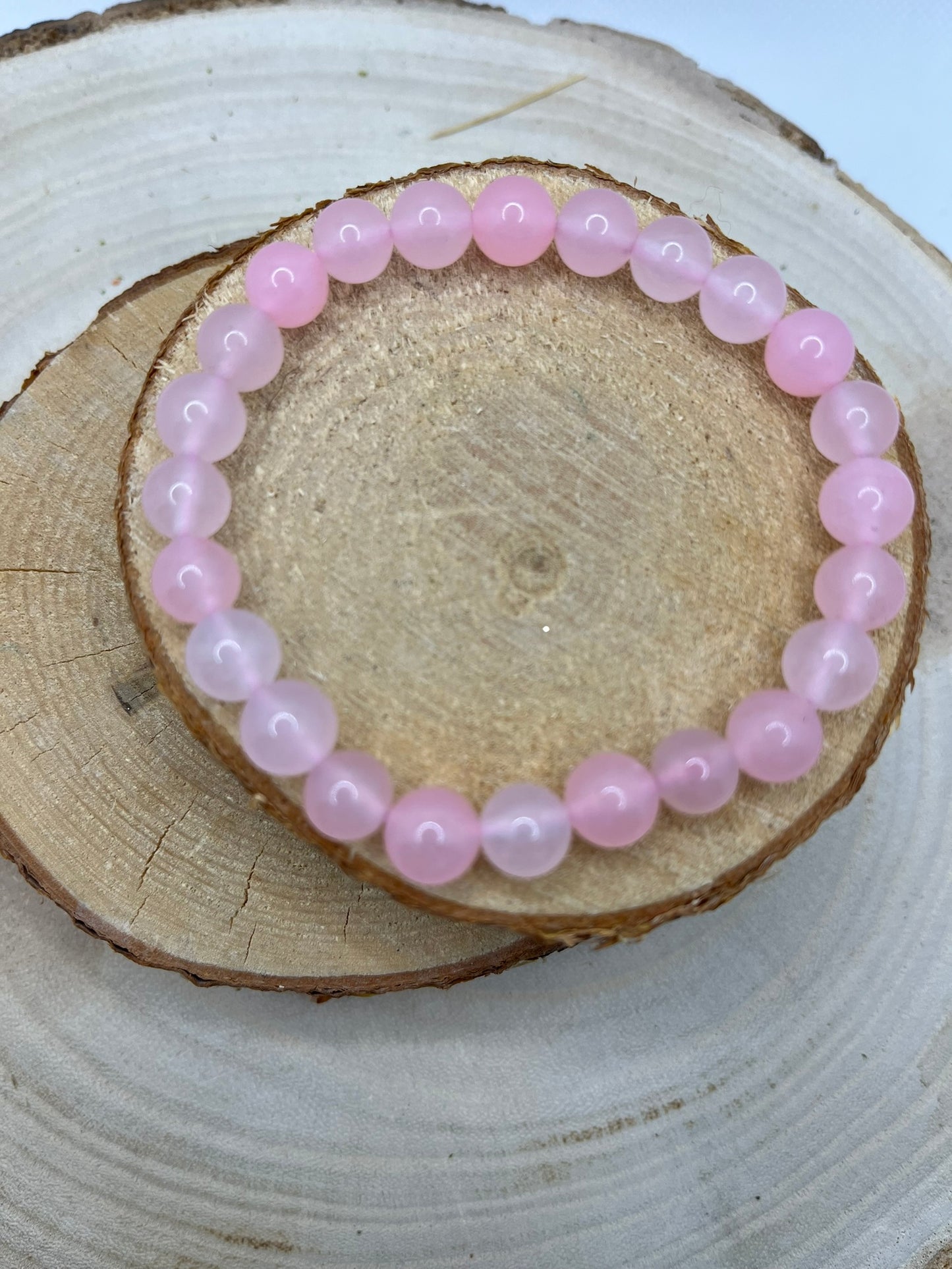 Braceles Pierres - Quartz Rose