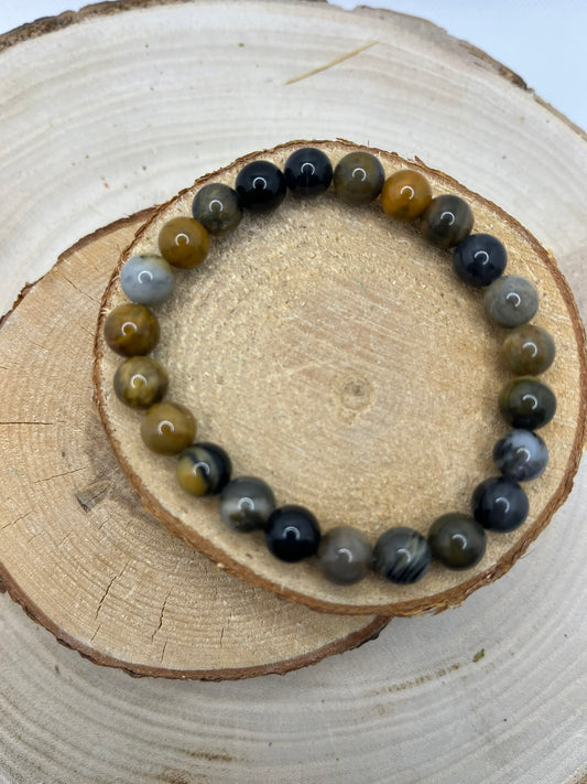 Bracelets Pierres - Mokaité sombre