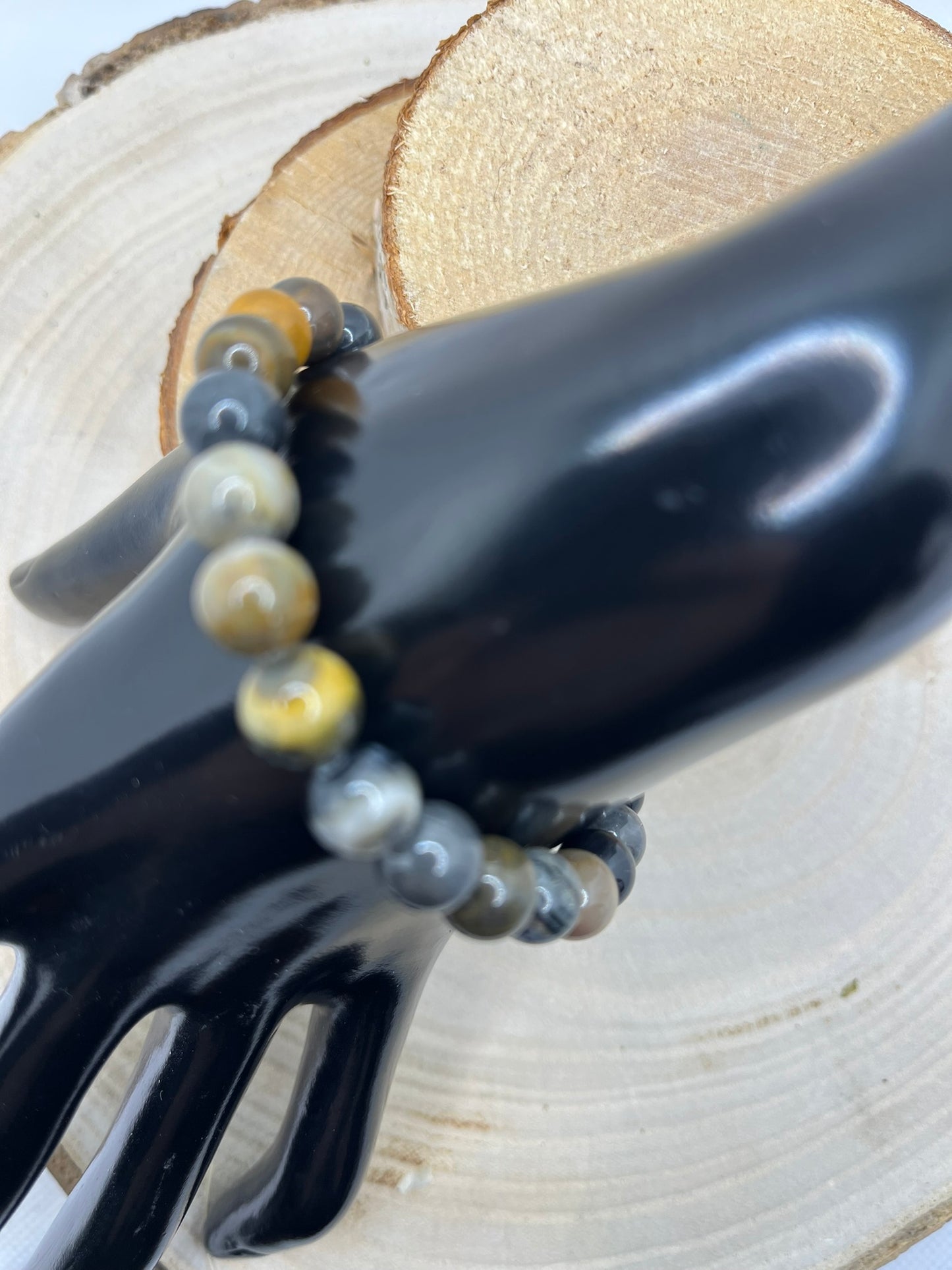 Bracelets Pierres - Mokaité sombre