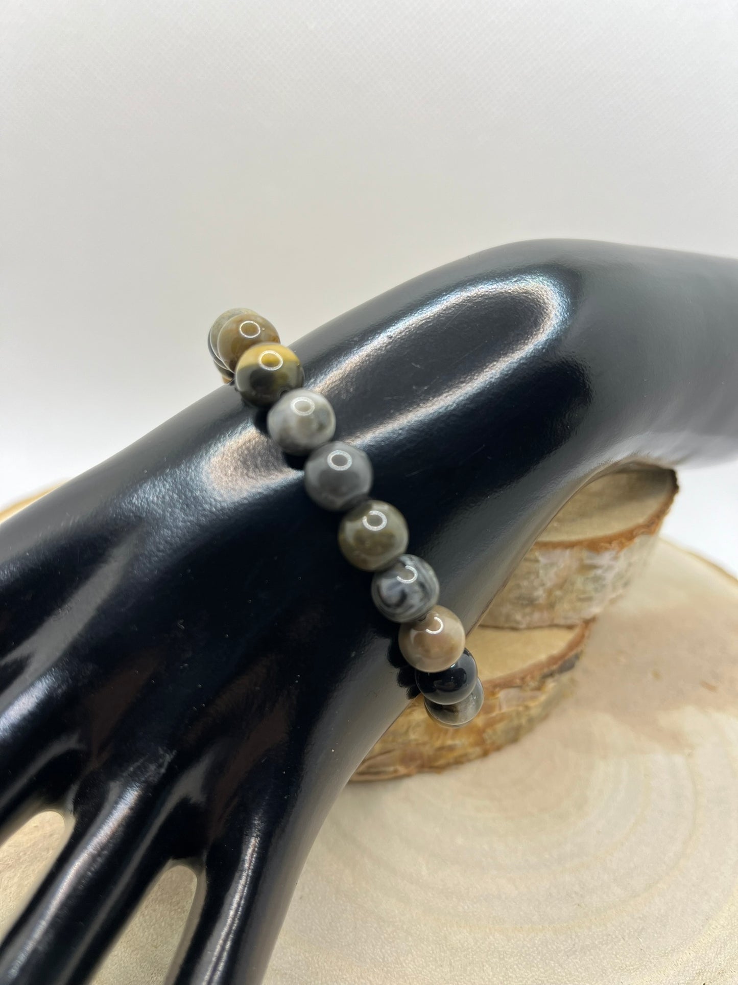 Bracelets Pierres - Mokaité sombre