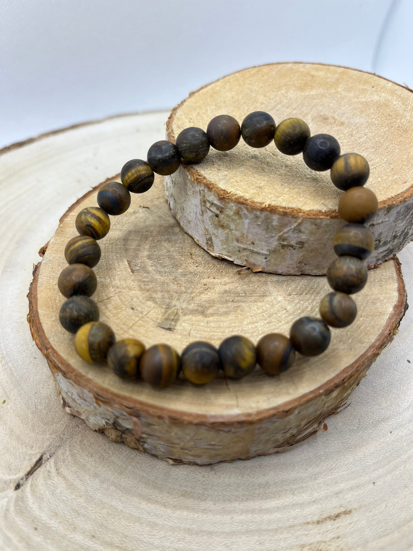 Bracelets Pierres - Oeil de Tigre Mat