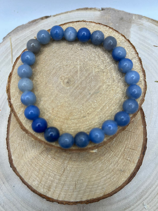 Bracelets Pierres - Aventurine Bleue