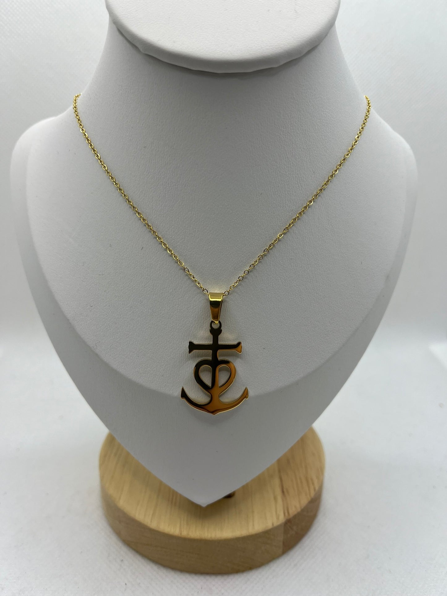Chaîne Fine doré - Avec Pendentif Coix de Camargue - Homme ou Femme - Doré