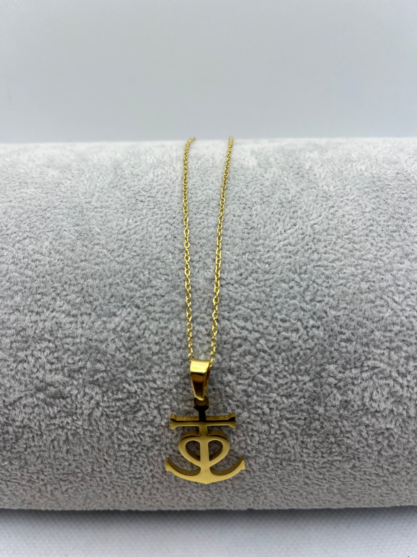 Chaîne Fine doré - Avec Pendentif Coix de Camargue - Homme ou Femme - Doré