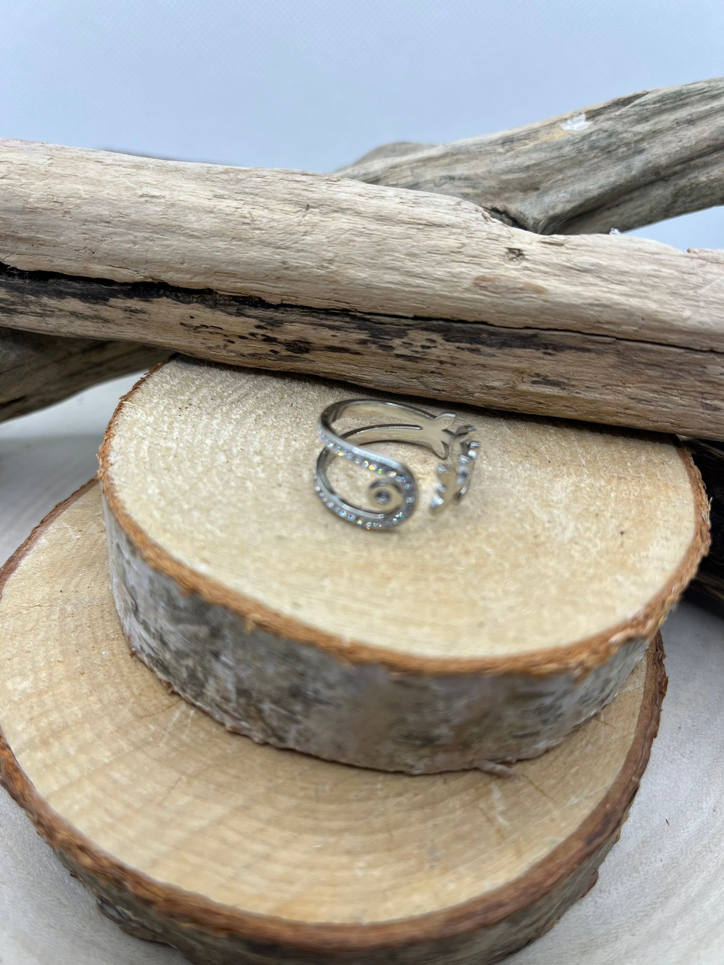 Bagues Ajustable très chic Orné de strass - Doré ou en Argenté
