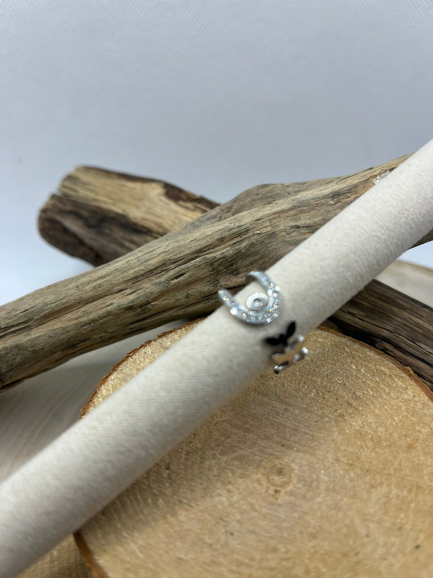 Bagues Ajustable très chic Orné de strass - Doré ou en Argenté