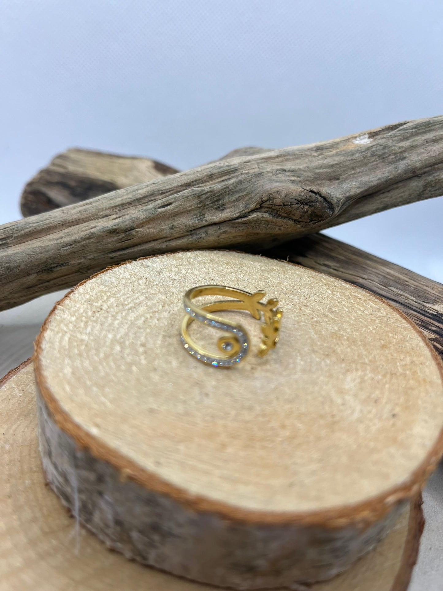 Bagues Ajustable très chic Orné de strass - Doré ou en Argenté