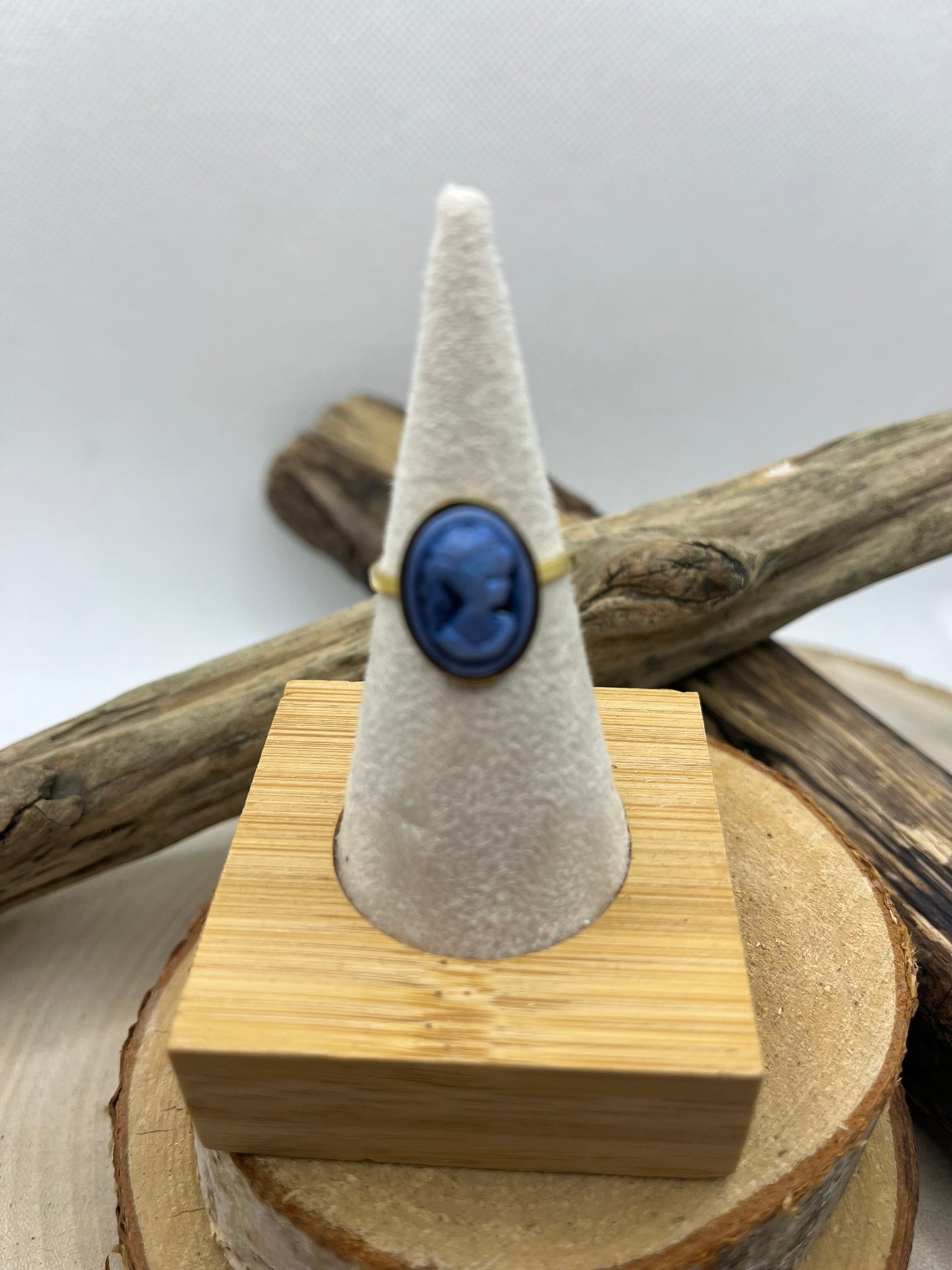 Bague réglable camé acier inoxydable doré existe en 3 Couleurs - noir - rose et bleu