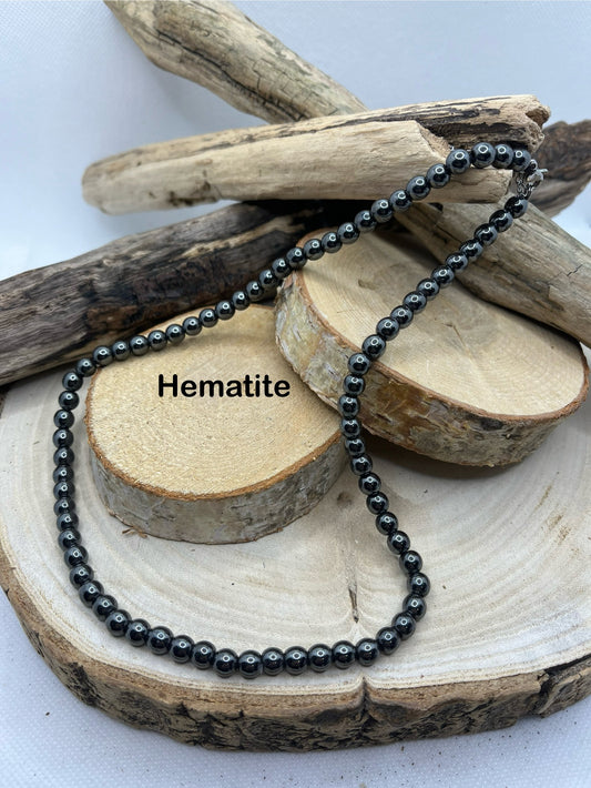 Collier en Pierre Naturelle Hématite