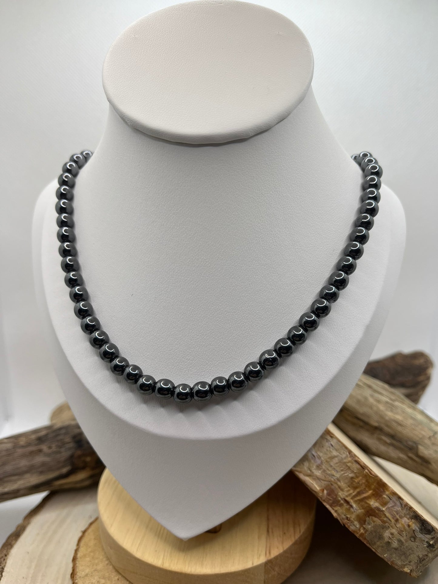Collier en Pierre Naturelle Hématite