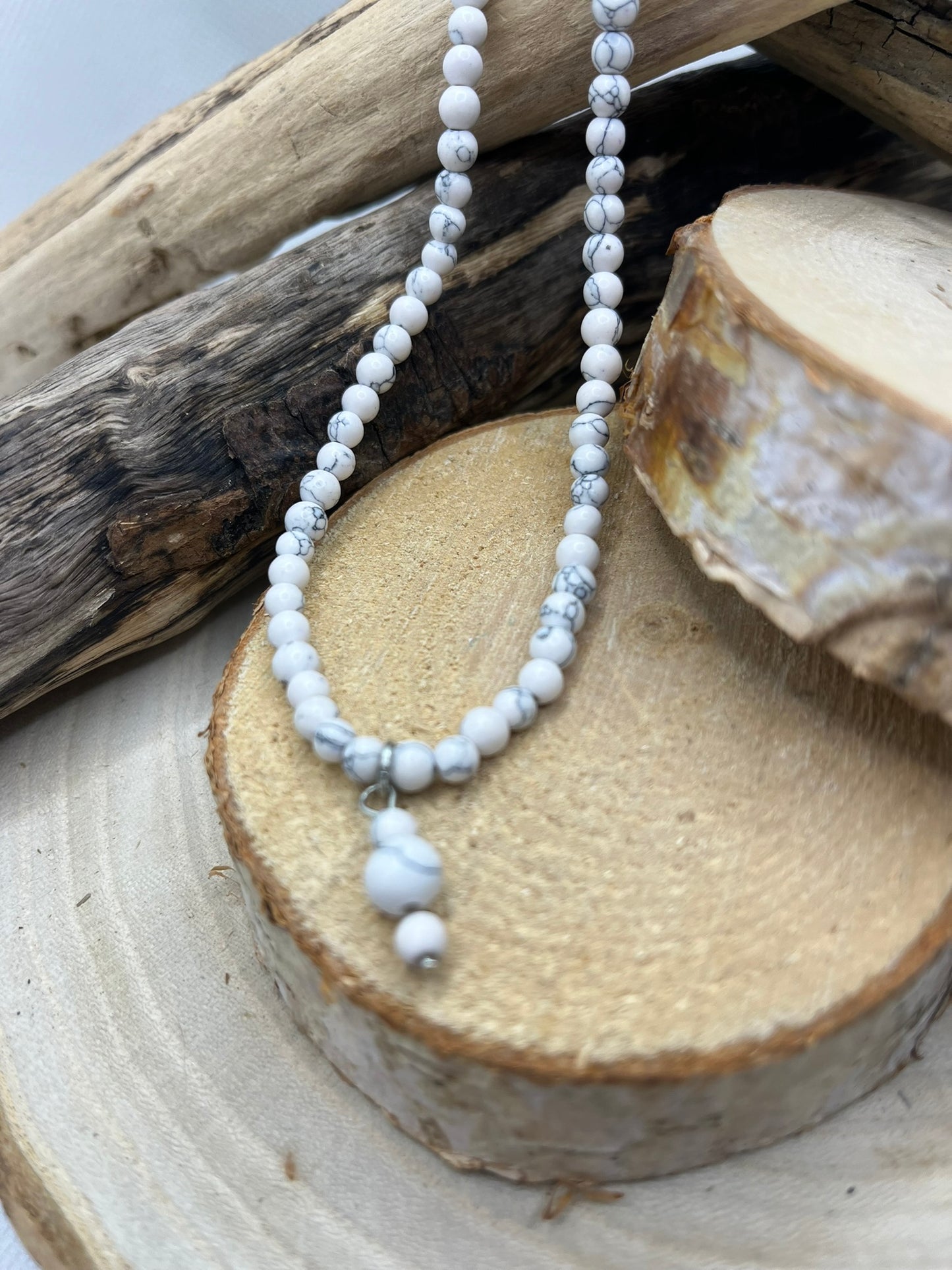 Collier En Pierre Naturelles - Howlite
