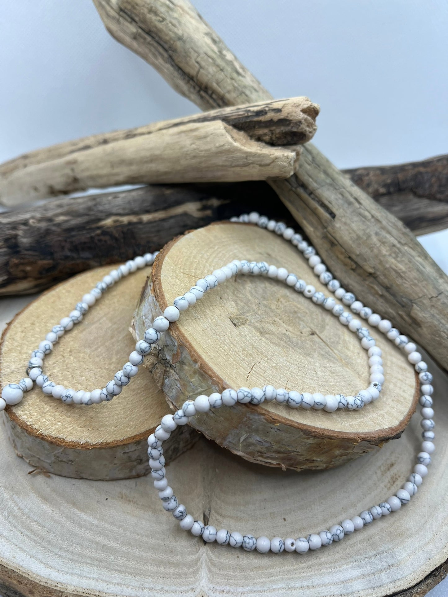 Collier En Pierre Naturelles - Howlite