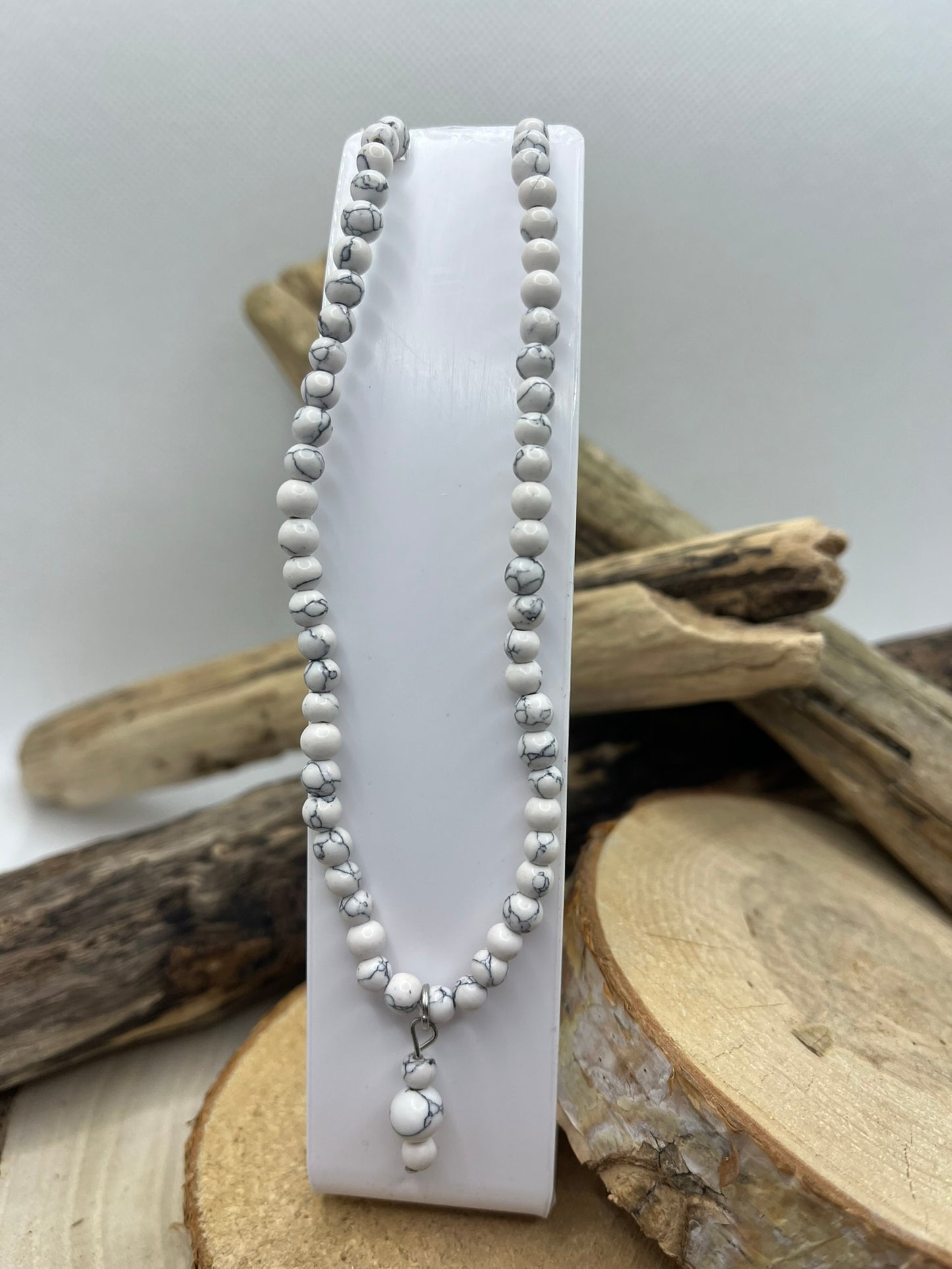 Collier En Pierre Naturelles - Howlite