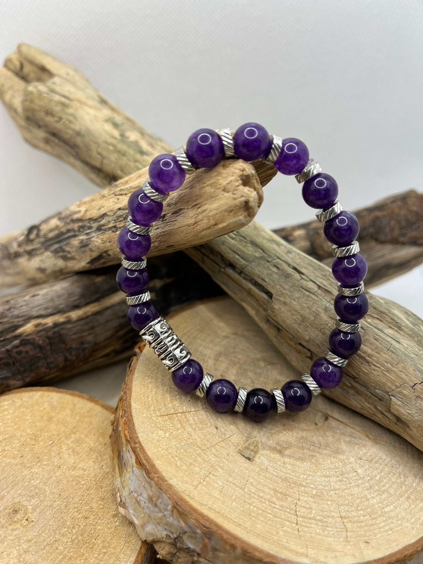 Bracelet - Amour et Affection - Pierre Améthyste
