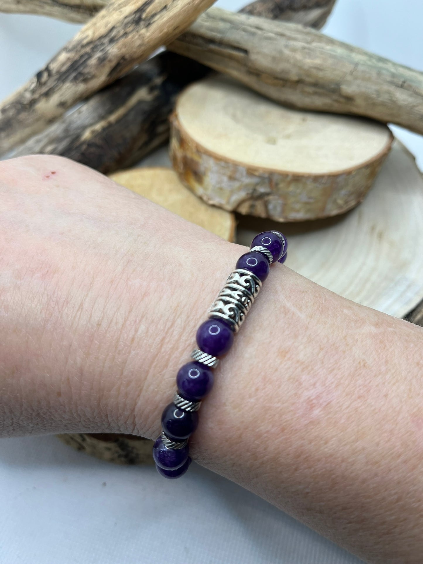 Bracelet - Amour et Affection - Pierre Améthyste