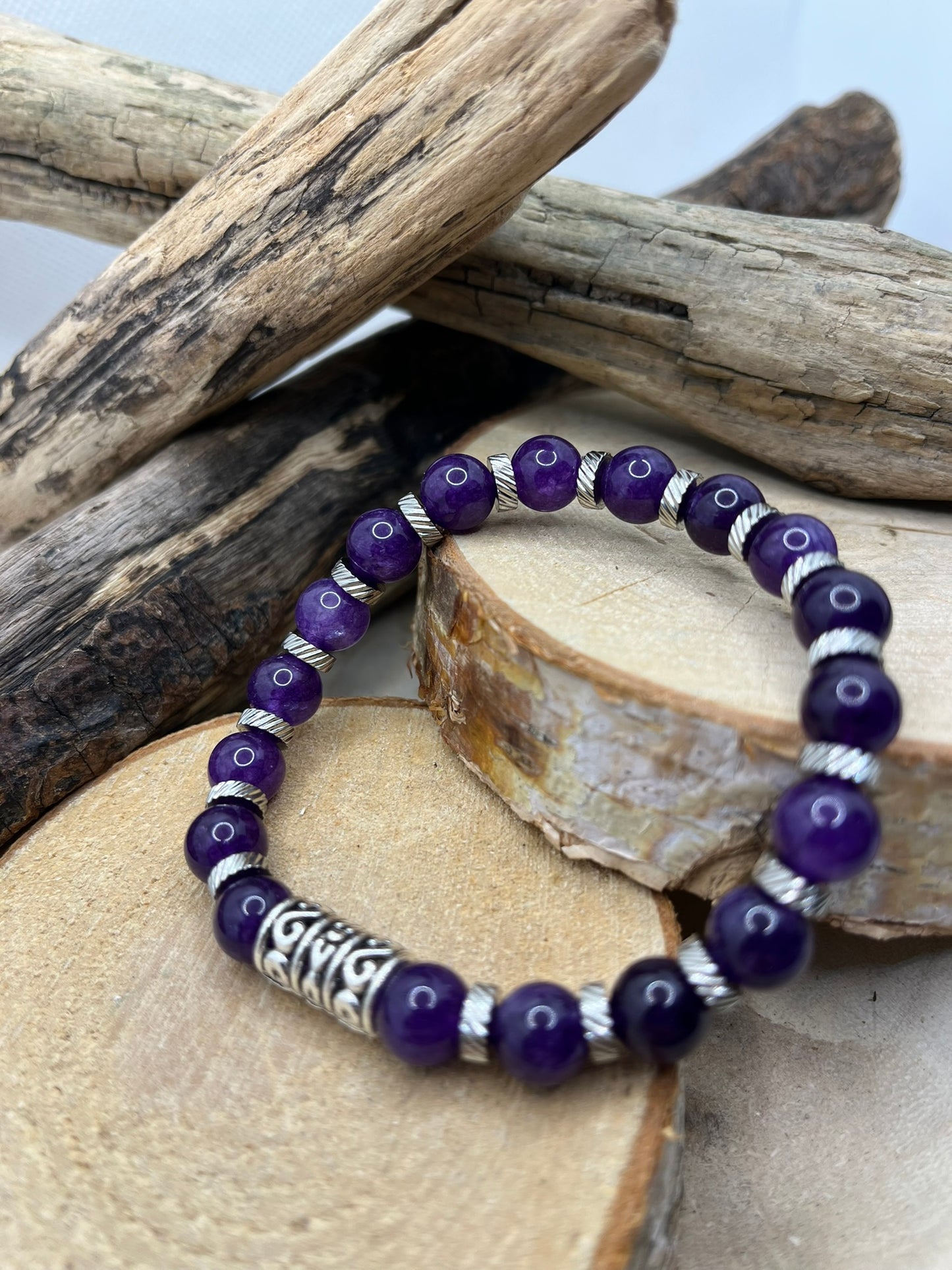 Bracelet - Amour et Affection - Pierre Améthyste
