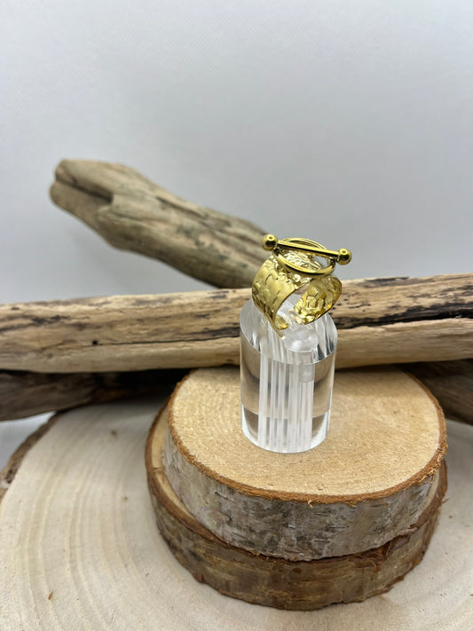 Bague en acier inoxydable tendance de couleur Argenté ajustable à la mode
