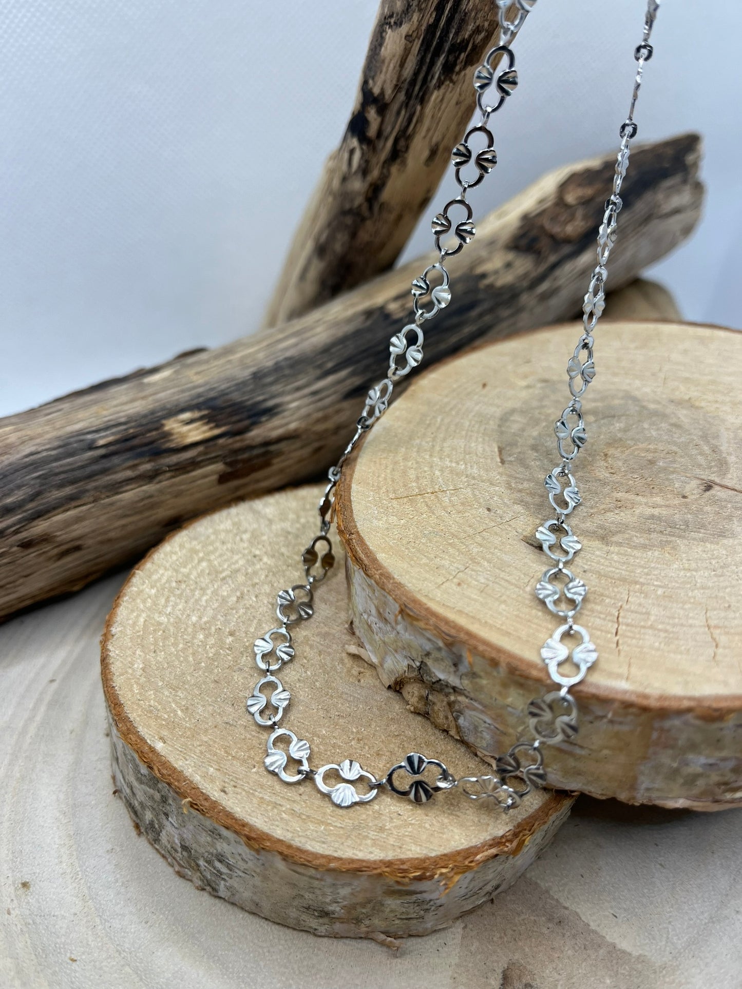 Collier Maillon fin Très original chic - Acier Inoxydable Doré ou en Argent