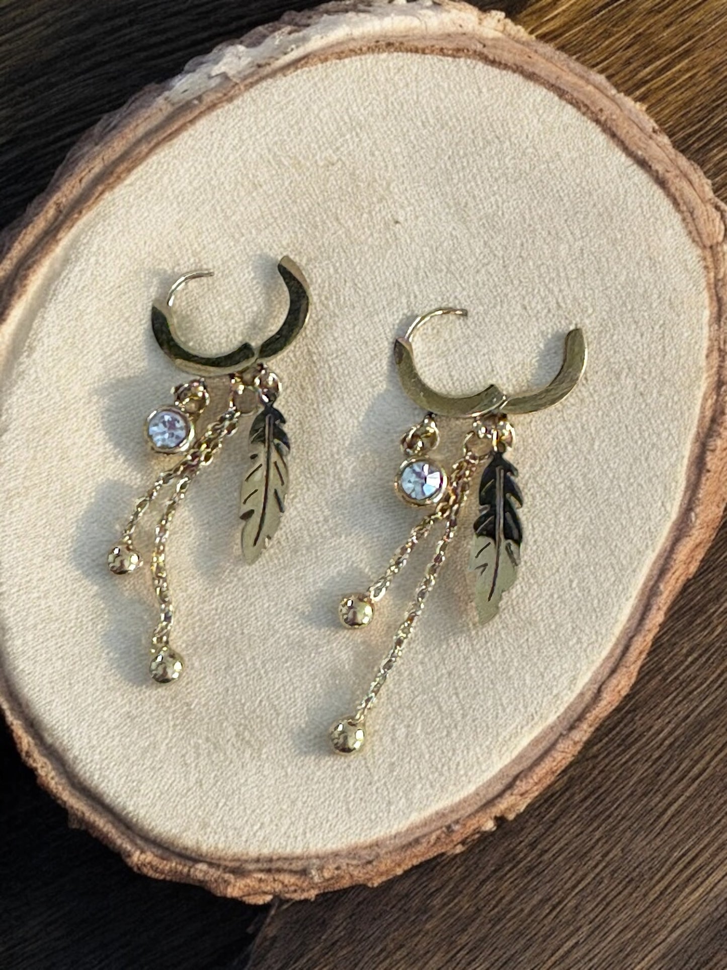 Boucles d'oreilles Créole Ornés de Pendentif Chic - Acier inoxydable Doré ou Argenté