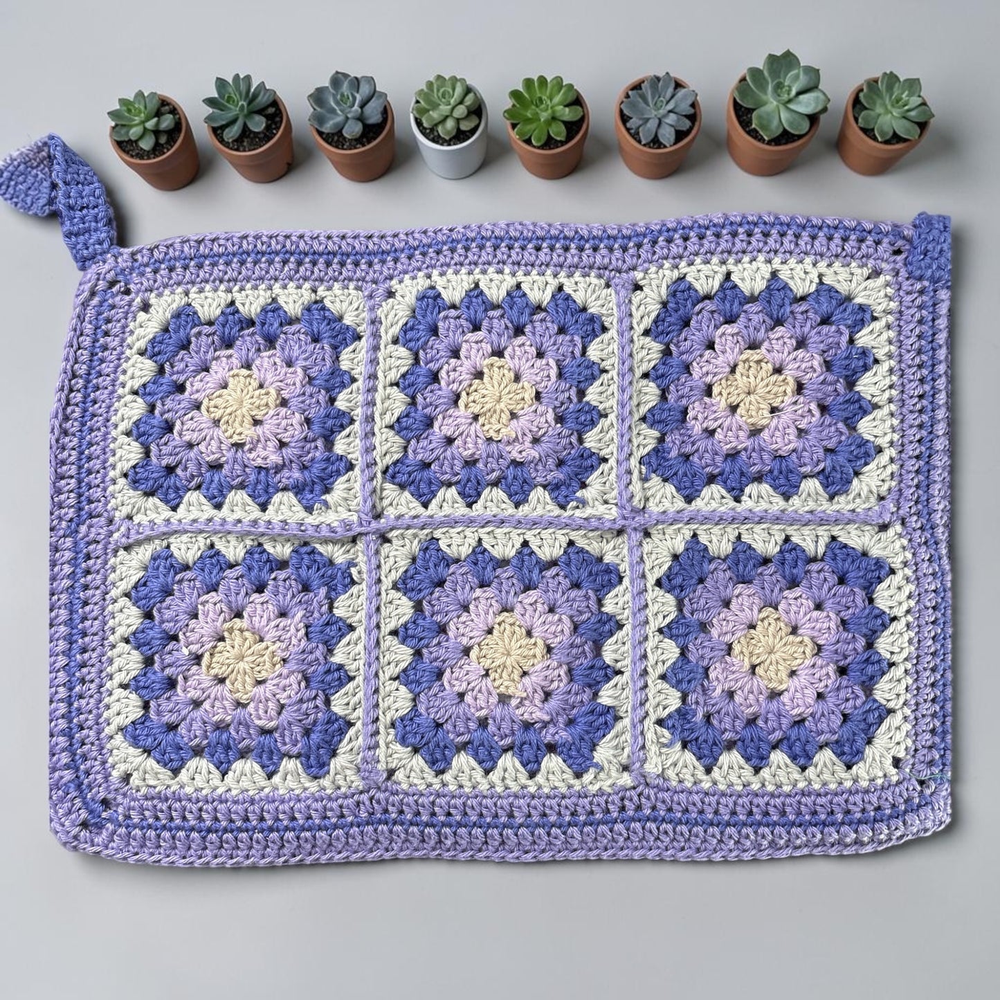Pochette Crochet avec son coeur "Maman je t'aime" Fait main